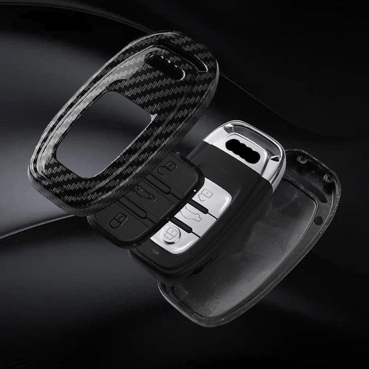 Carbon Fiber Key Fob Case For Audi
