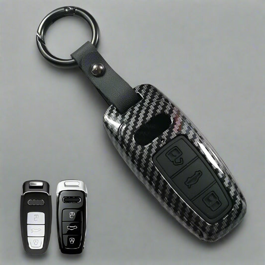 Carbon Fiber Key Fob Case For Audi