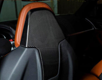 Dry Carbon Fiber Seat Back Cover For BMW