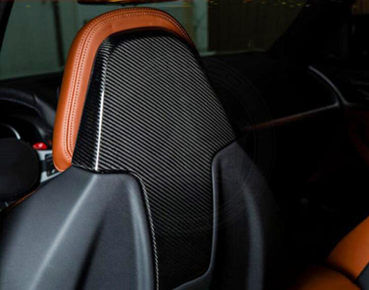 Dry Carbon Fiber Seat Back Cover For BMW