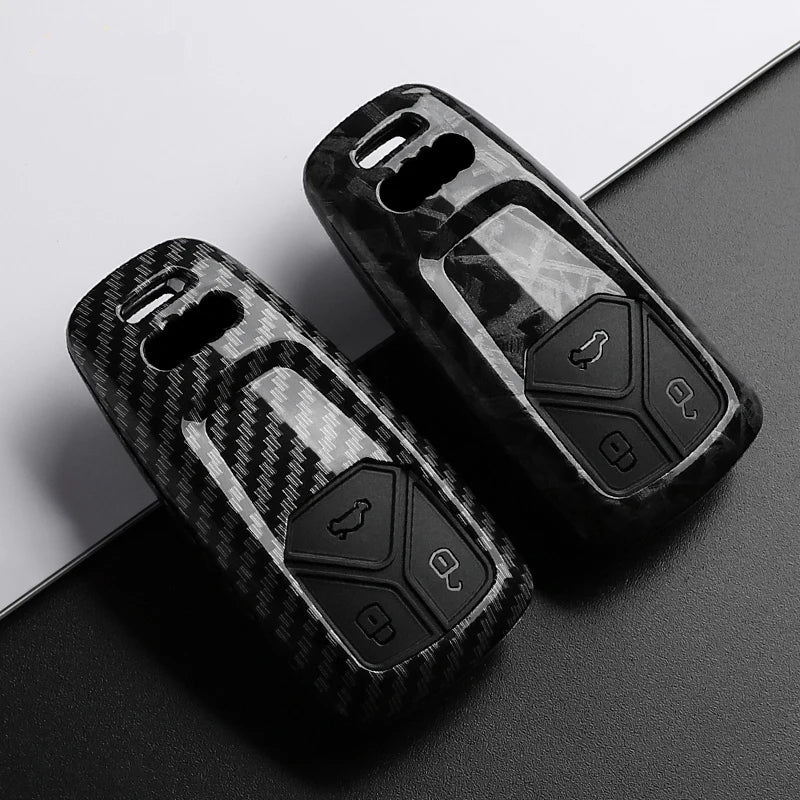 Carbon Fiber Key Fob Case For Audi