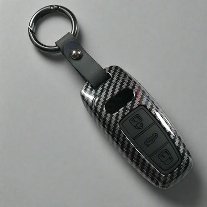 Carbon Fiber Key Fob Case For Audi