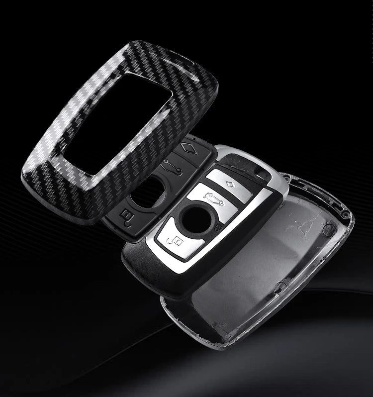 Carbon Fiber Key Fob Case For BMW