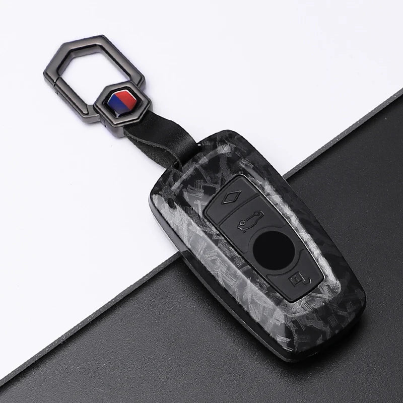 Carbon Fiber Key Fob Case For BMW
