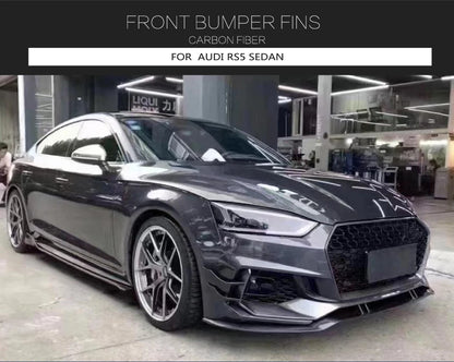 Carbon Fiber Car Front Canards Fins for Audi B9