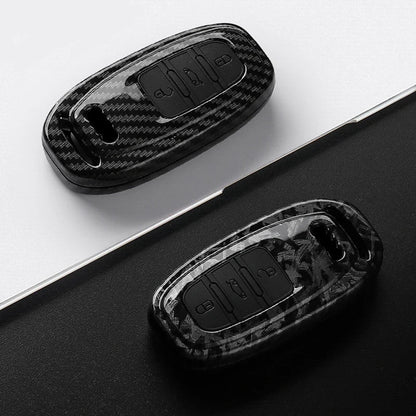 Carbon Fiber Key Fob Case For Audi