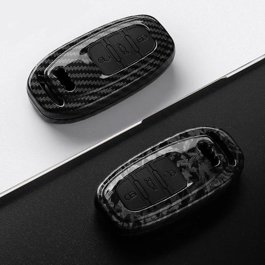Carbon Fiber Key Fob Case For Audi