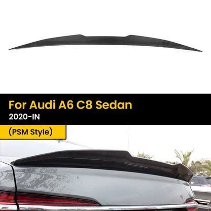 3x3 Weaved Carbon Fiber Spoiler For Audi A6 & S6 ( C8 )