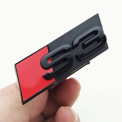 3D Chrome/Black Badging For Audi