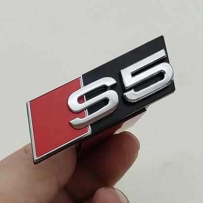 3D Chrome/Black Badging For Audi