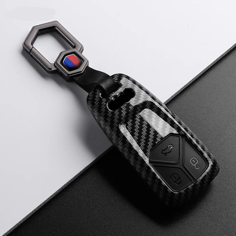 Carbon Fiber Key Fob Case For Audi