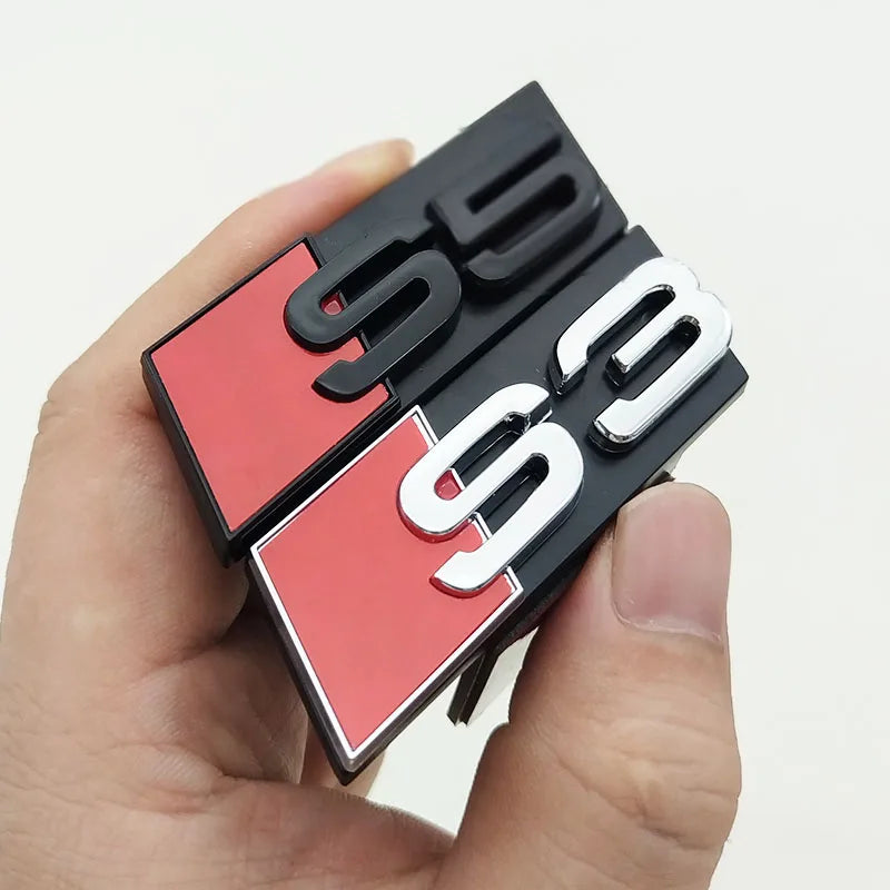 3D Chrome/Black Badging For Audi