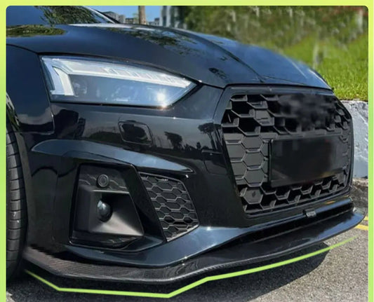 Carbon Fiber Front Lip Splitters for Audi A5