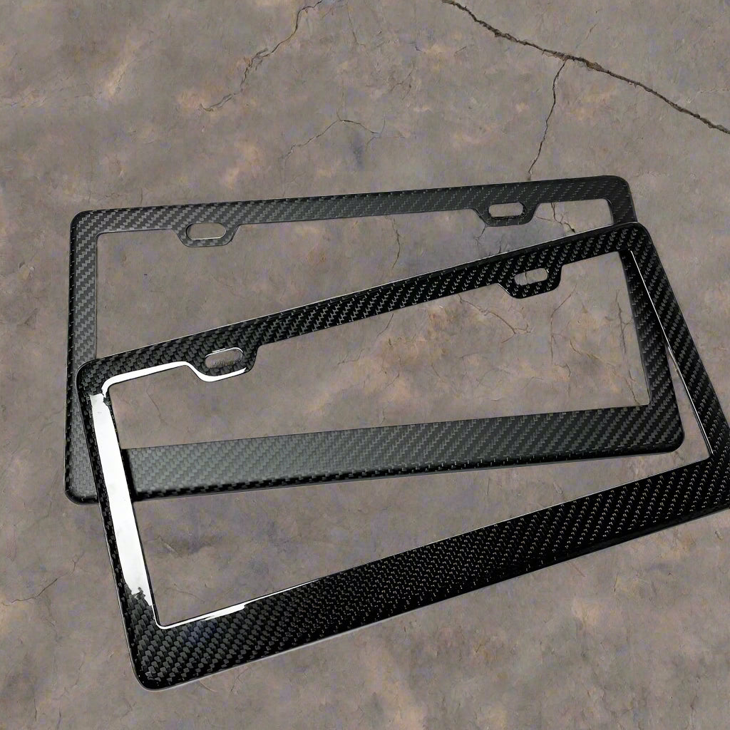 Universal Carbon Fiber License Plate Frame