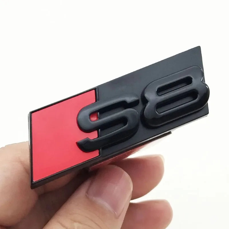 3D Chrome/Black Badging For Audi